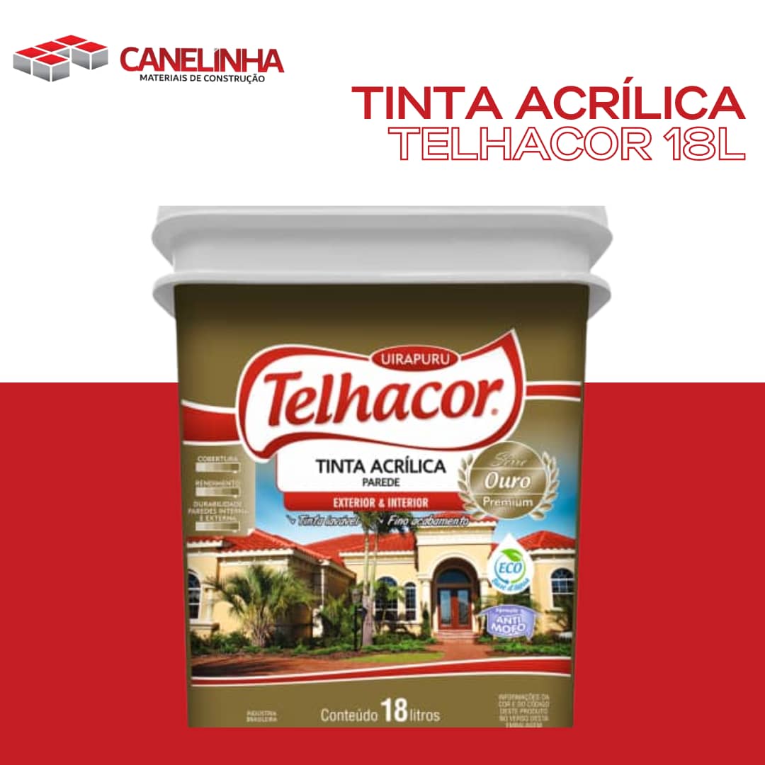 Tinta Acrílica Telhacor 18L